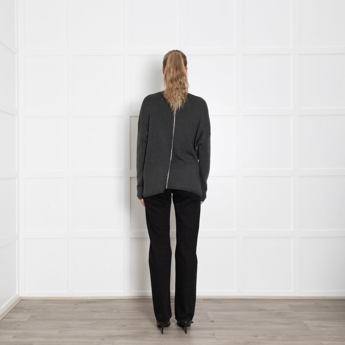 Henry Christ Grey Fine Knit Jumper