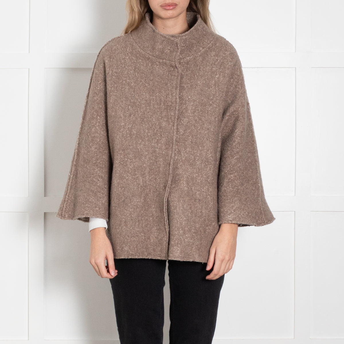 Trebarrabi Brown Pressed Wool Jacket