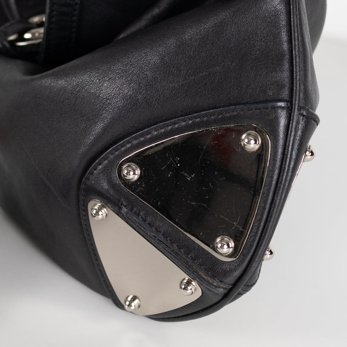 Gucci Black Leather Babouska Indy Hobo Bag