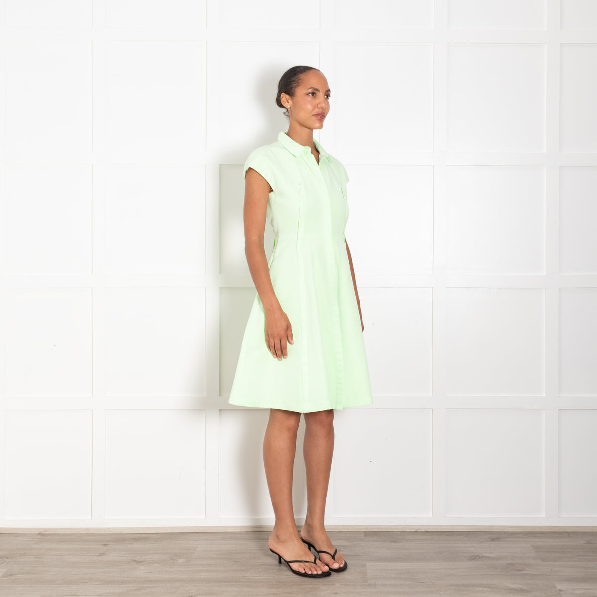Tara Jarmon Mint Green Sleeveless Fitted Dress