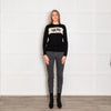 Bella Freud Black 1970 Merino Wool Jumper