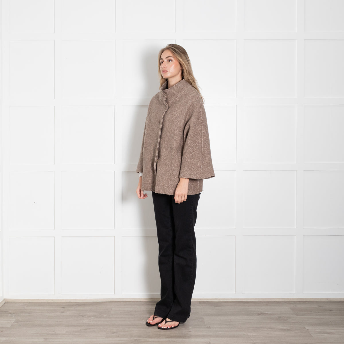 Trebarrabi Brown Pressed Wool Jacket