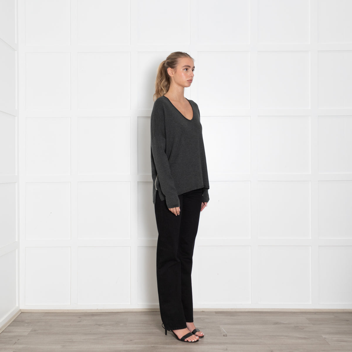 Henry Christ Grey Fine Knit Jumper