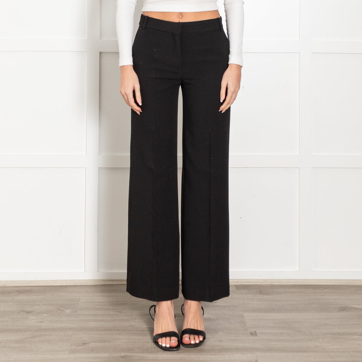 Ba&Sh Black Straight Leg Trousers