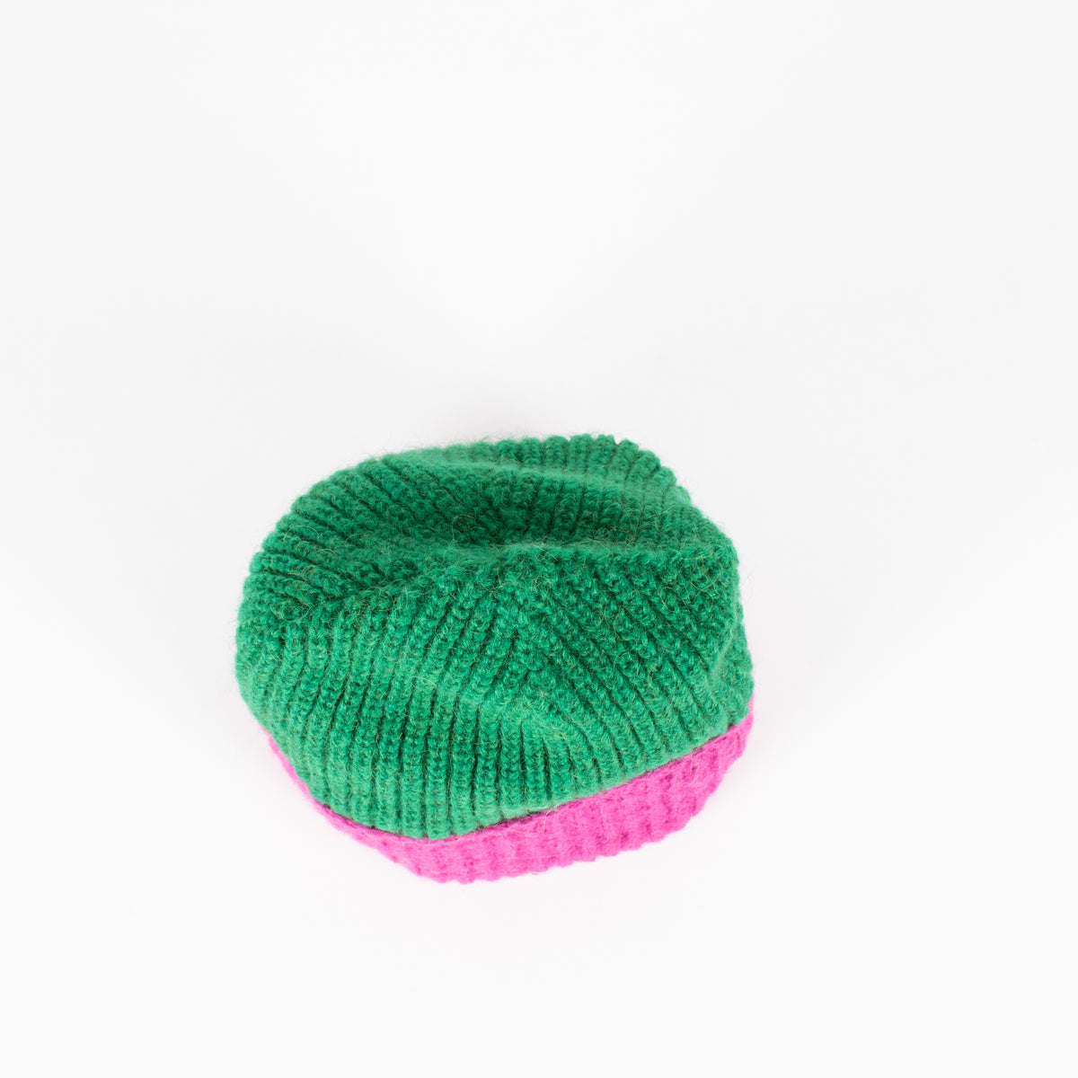 Lorena Benatti Green and Pink Beanie