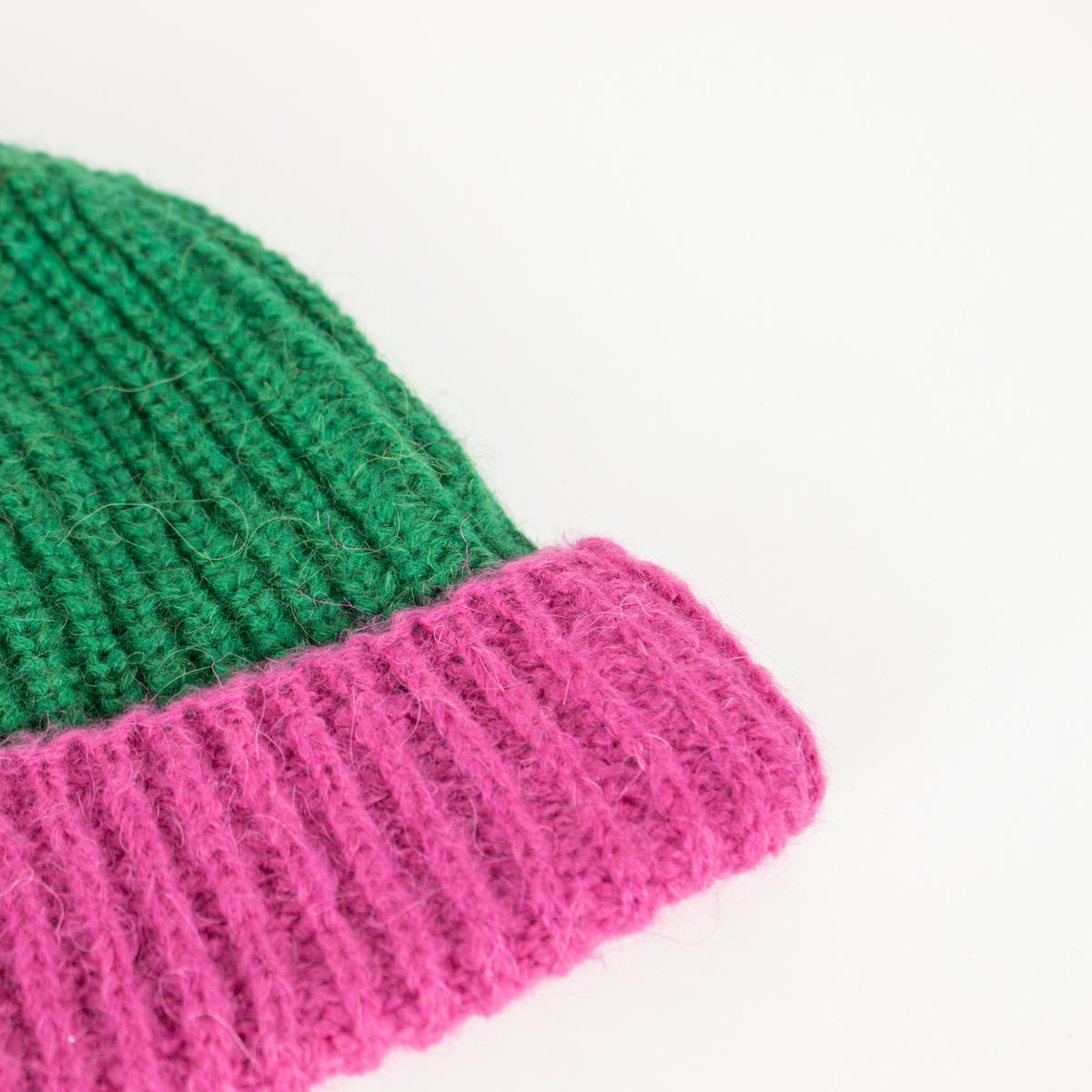 Lorena Benatti Green and Pink Beanie