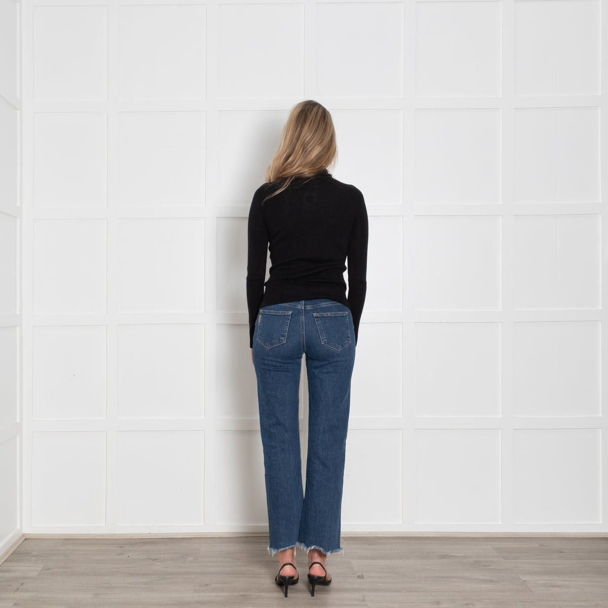 Lilysilk Silk & Cashmere Mix Black Poloneck Jumper