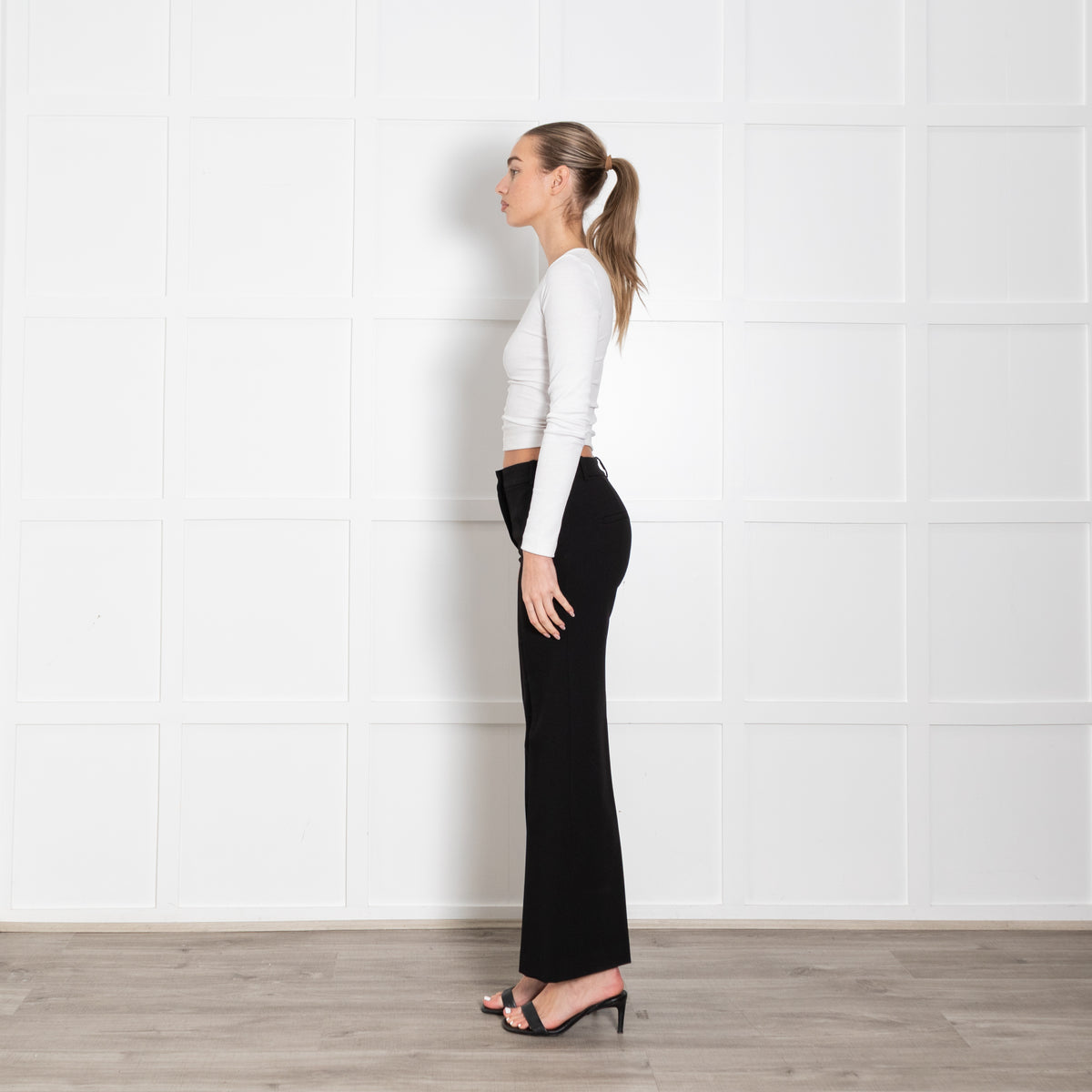 Ba&Sh Black Straight Leg Trousers