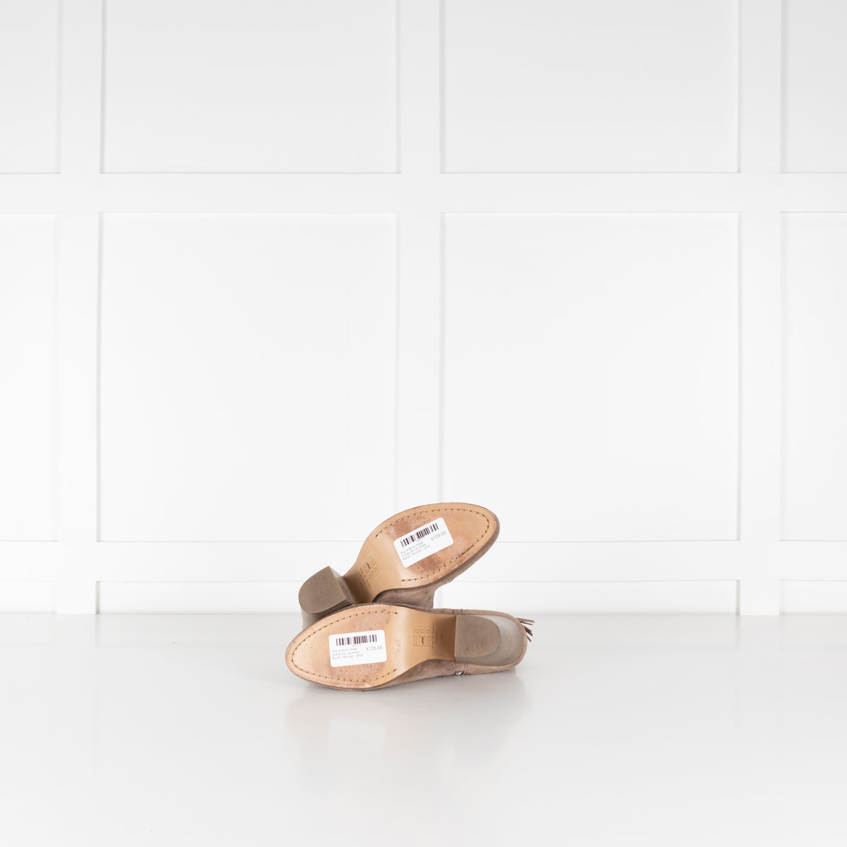 Rag & Bone Beige Suede Zip Up Ankle Boots