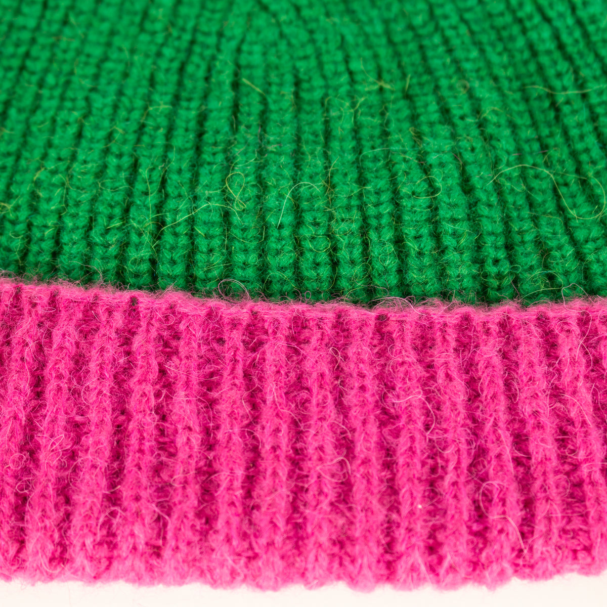 Lorena Benatti Green and Pink Beanie