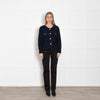 Chanel Navy Woven Short Jacket