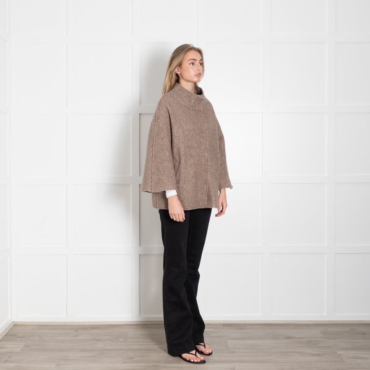 Trebarrabi Brown Pressed Wool Jacket