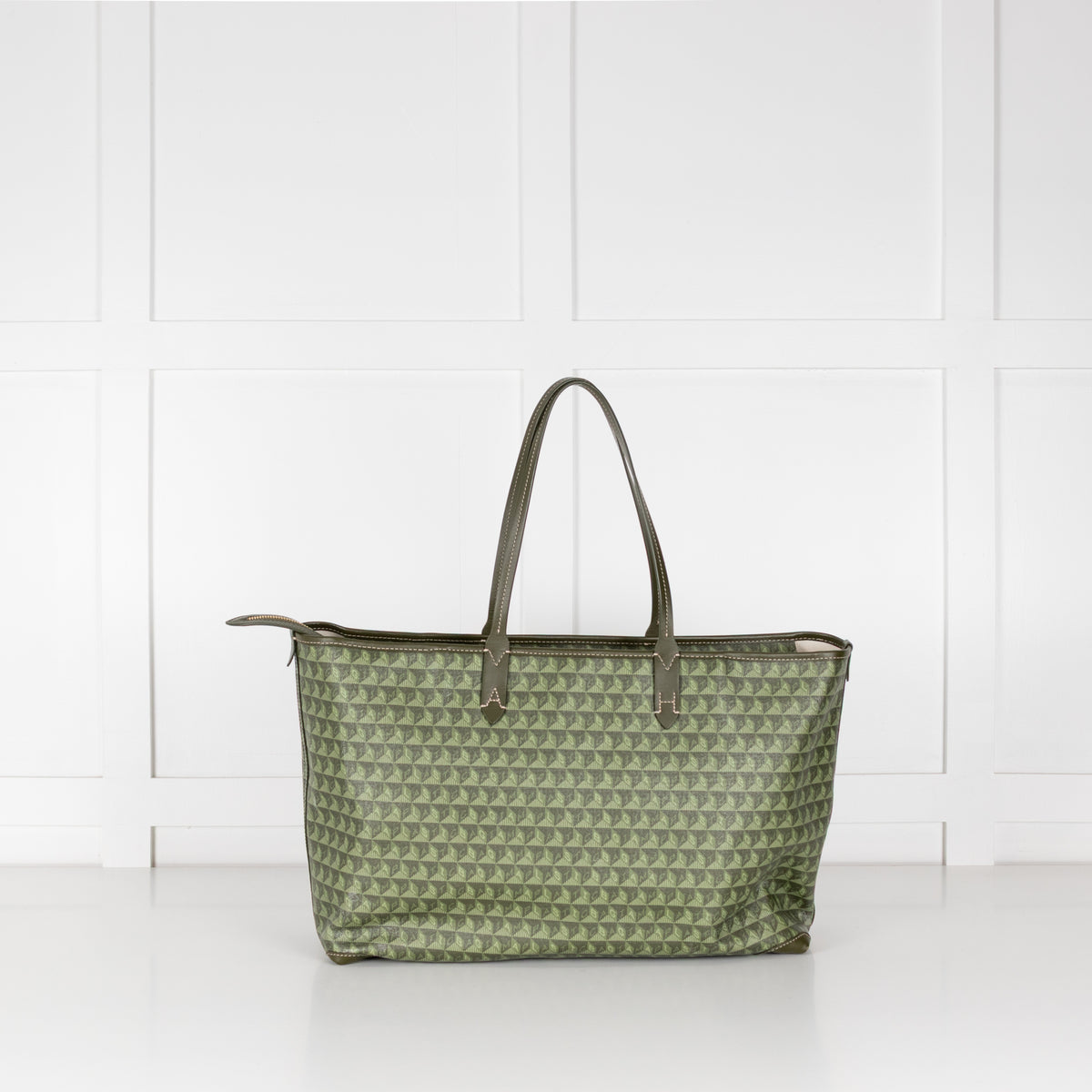 Anya Hindmarch Khaki Large I'm A Plastic Bag