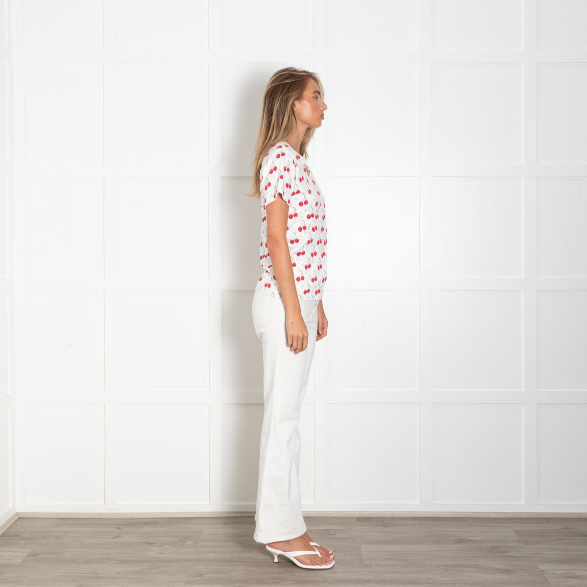 Louis Vuitton x Takashi Murakami White Red Cheery Print Cotton Shirt