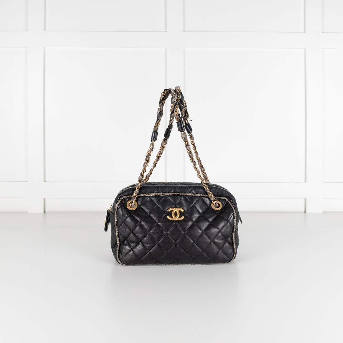 Chanel Black Quilted Lambskin Shoulder Bag