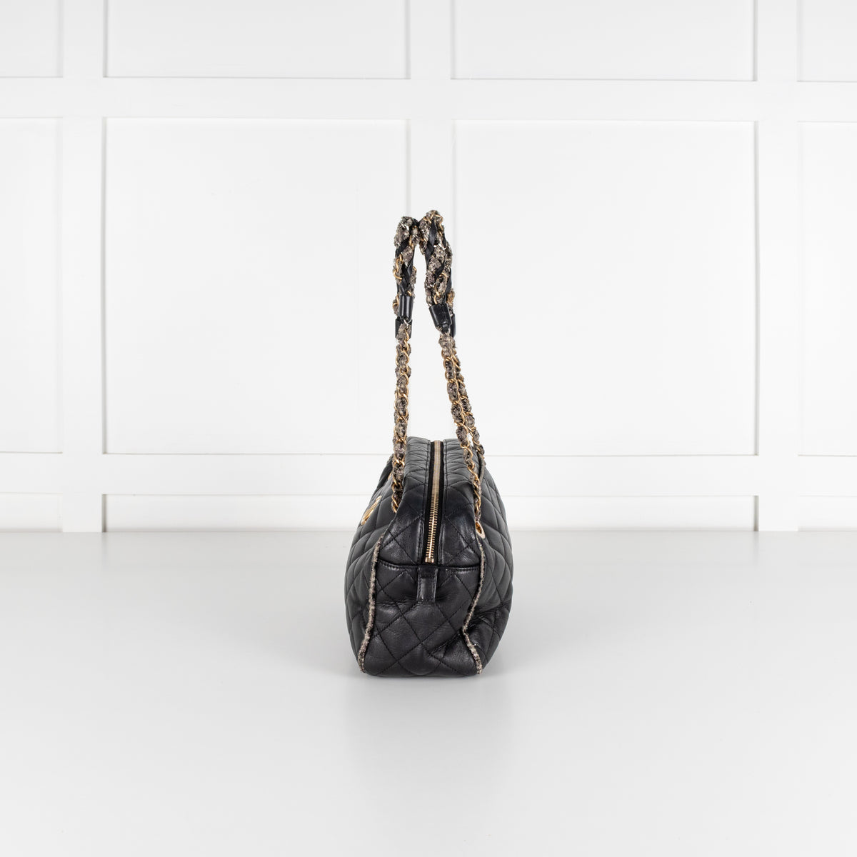 Chanel Black Quilted Lambskin Shoulder Bag