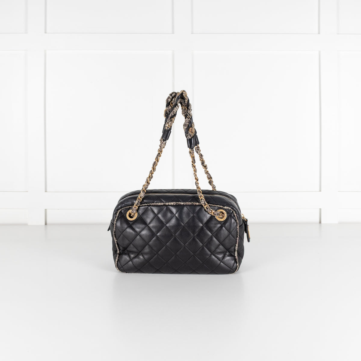 Chanel Black Quilted Lambskin Shoulder Bag