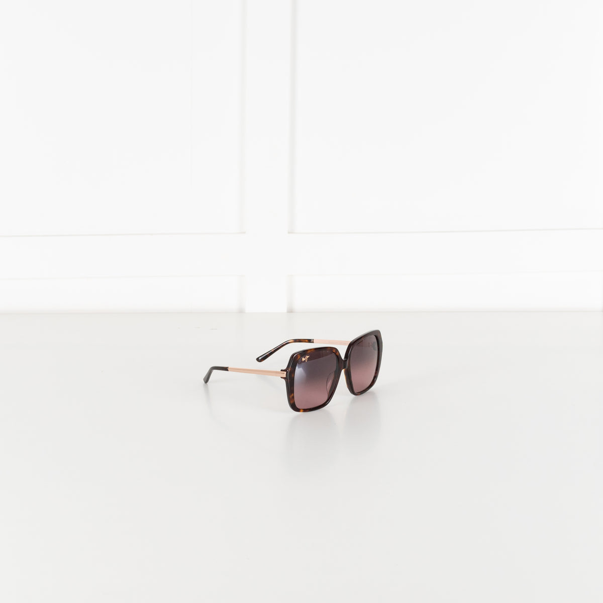 Maui Jim Tortoiseshell Oversized Square Frame Sunglasses