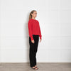 Helmut Lang Red Sweatshirt With Holes Detail