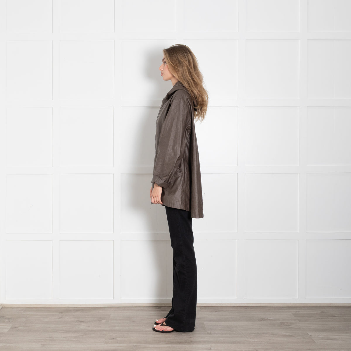 Pret Pour Partir Khaki Swingcoat With Hood