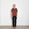 Scotch & Soda Red Metallic Knit Top