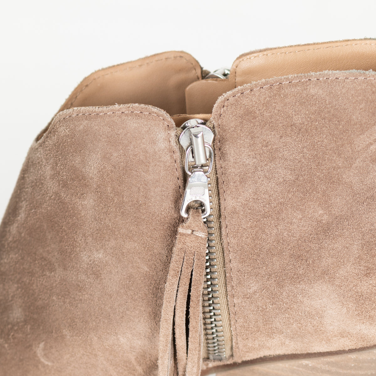 Rag & Bone Beige Suede Zip Up Ankle Boots