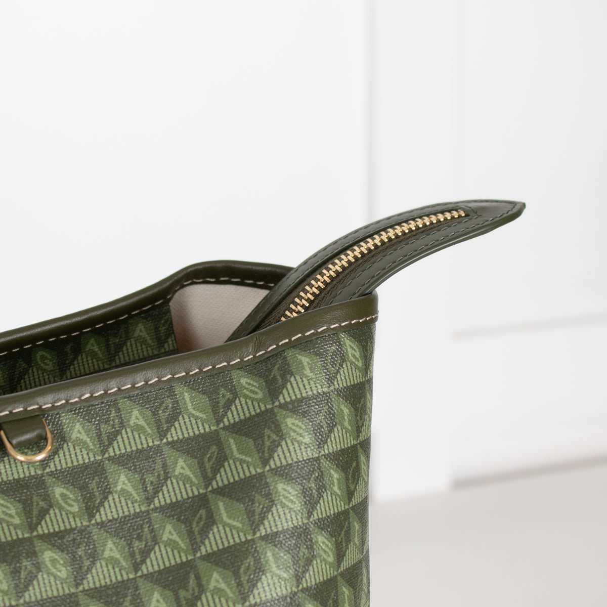 Anya Hindmarch Khaki Large I'm A Plastic Bag