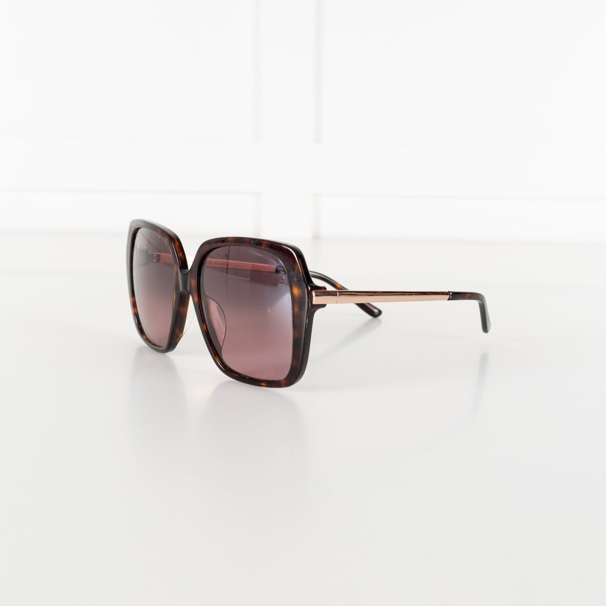 Maui Jim Tortoiseshell Oversized Square Frame Sunglasses