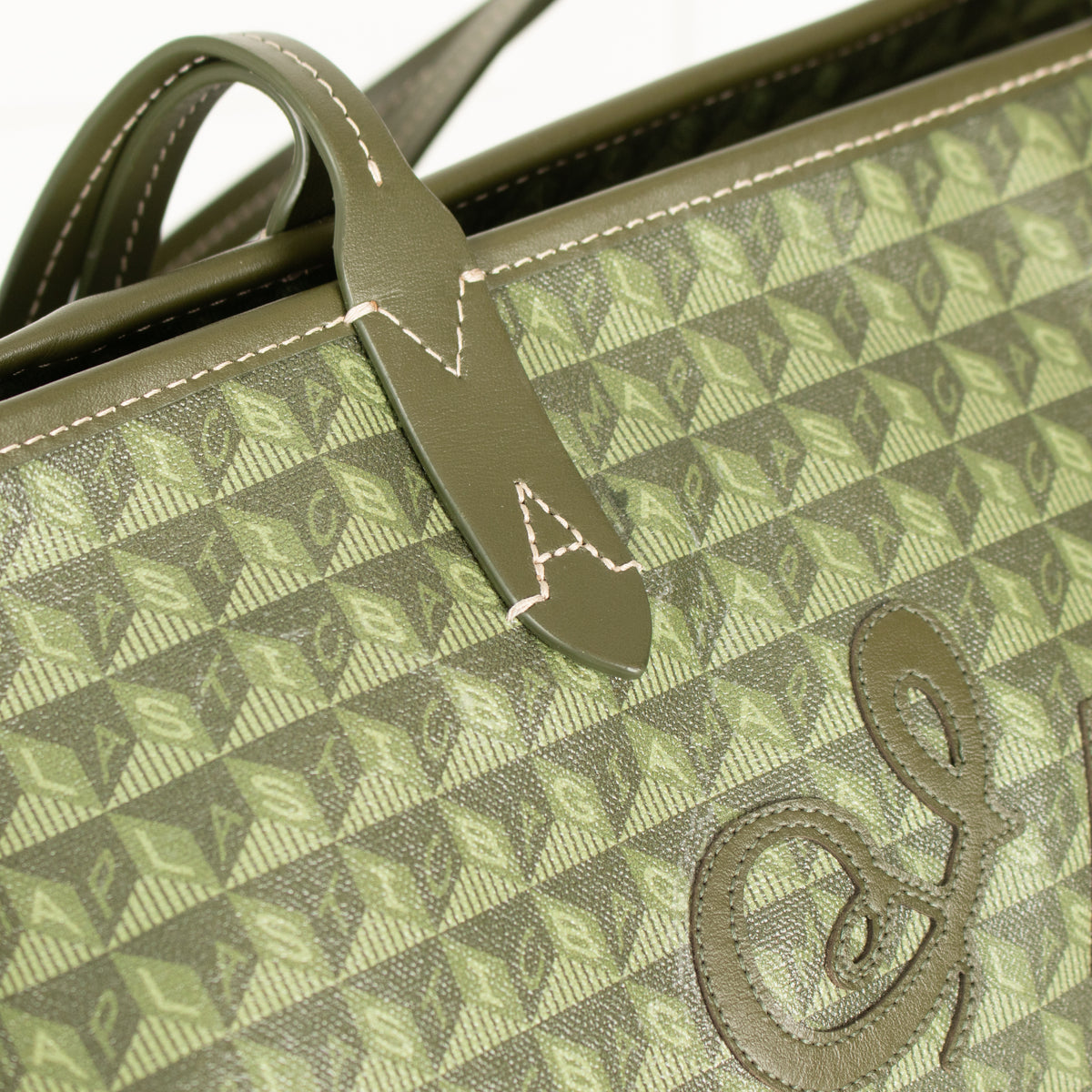 Anya Hindmarch Khaki Large I'm A Plastic Bag