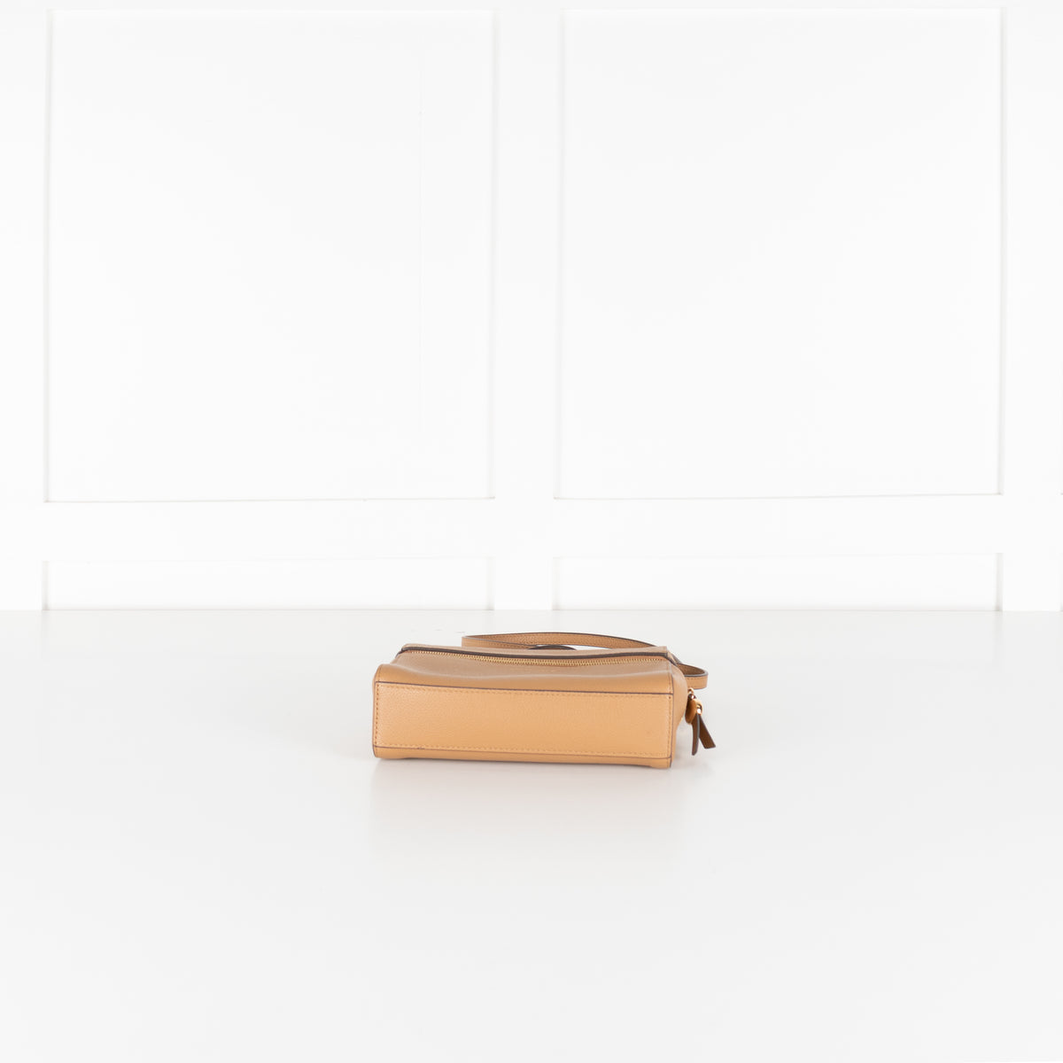 Tory Burch Romy Slim Taupe Leather Crossbody Bag