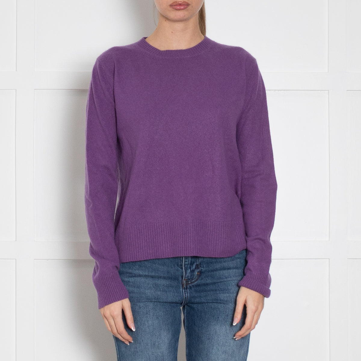 Max Mara Studio Purple Cashmere Blend Sweater