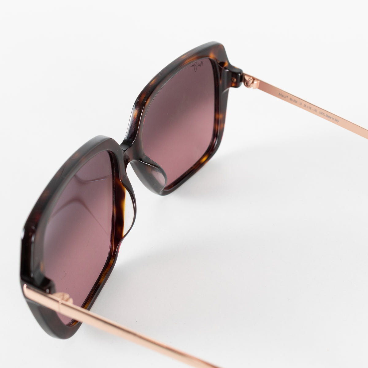 Maui Jim Tortoiseshell Oversized Square Frame Sunglasses