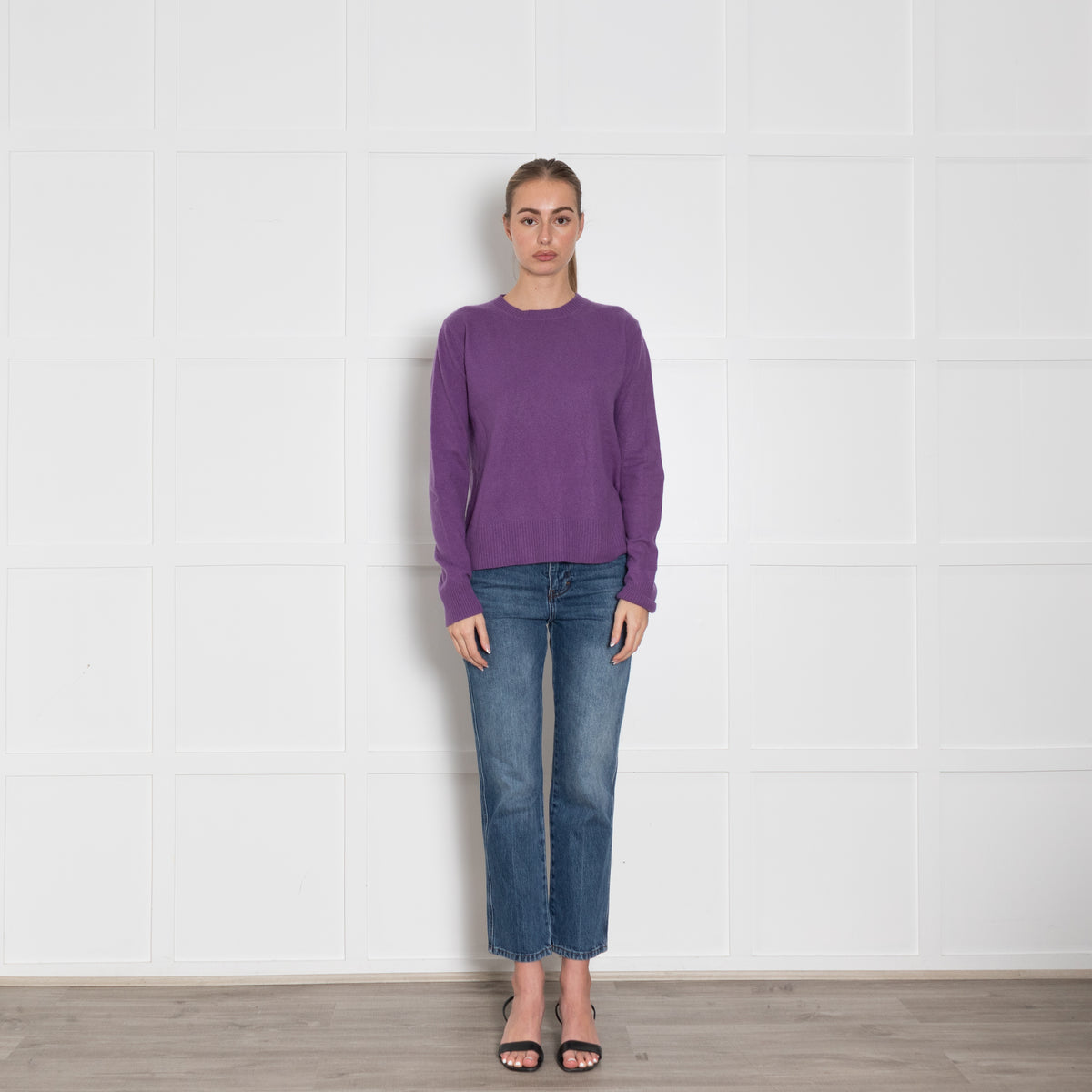 Max Mara Studio Purple Cashmere Blend Sweater