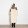 Raey Cream Hairy Tonal Chunky Recycled Cashmere Long Cardigan