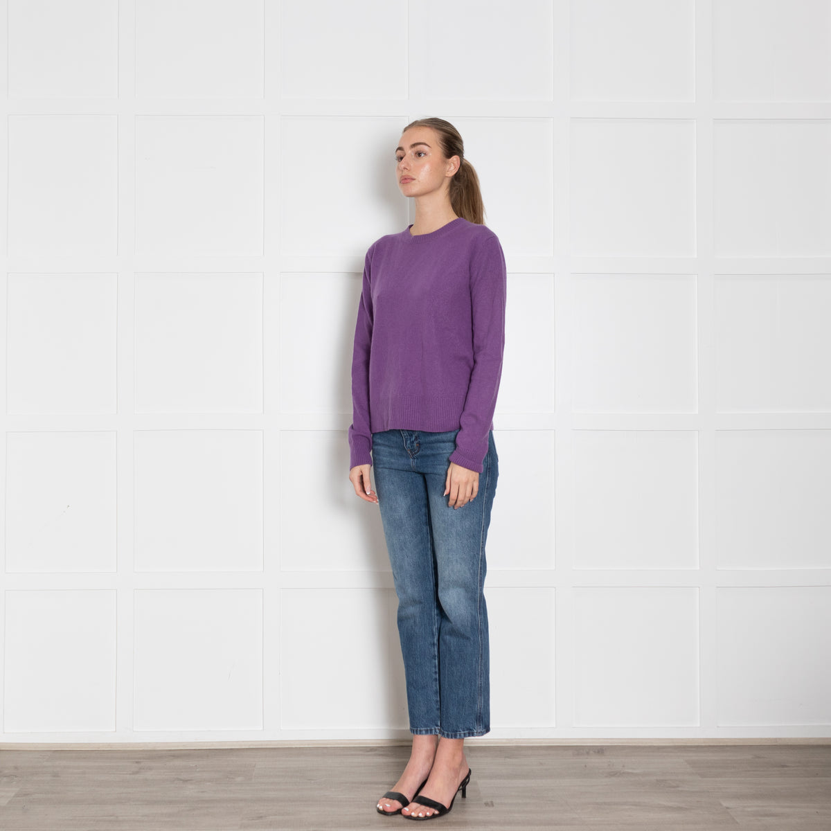Max Mara Studio Purple Cashmere Blend Sweater