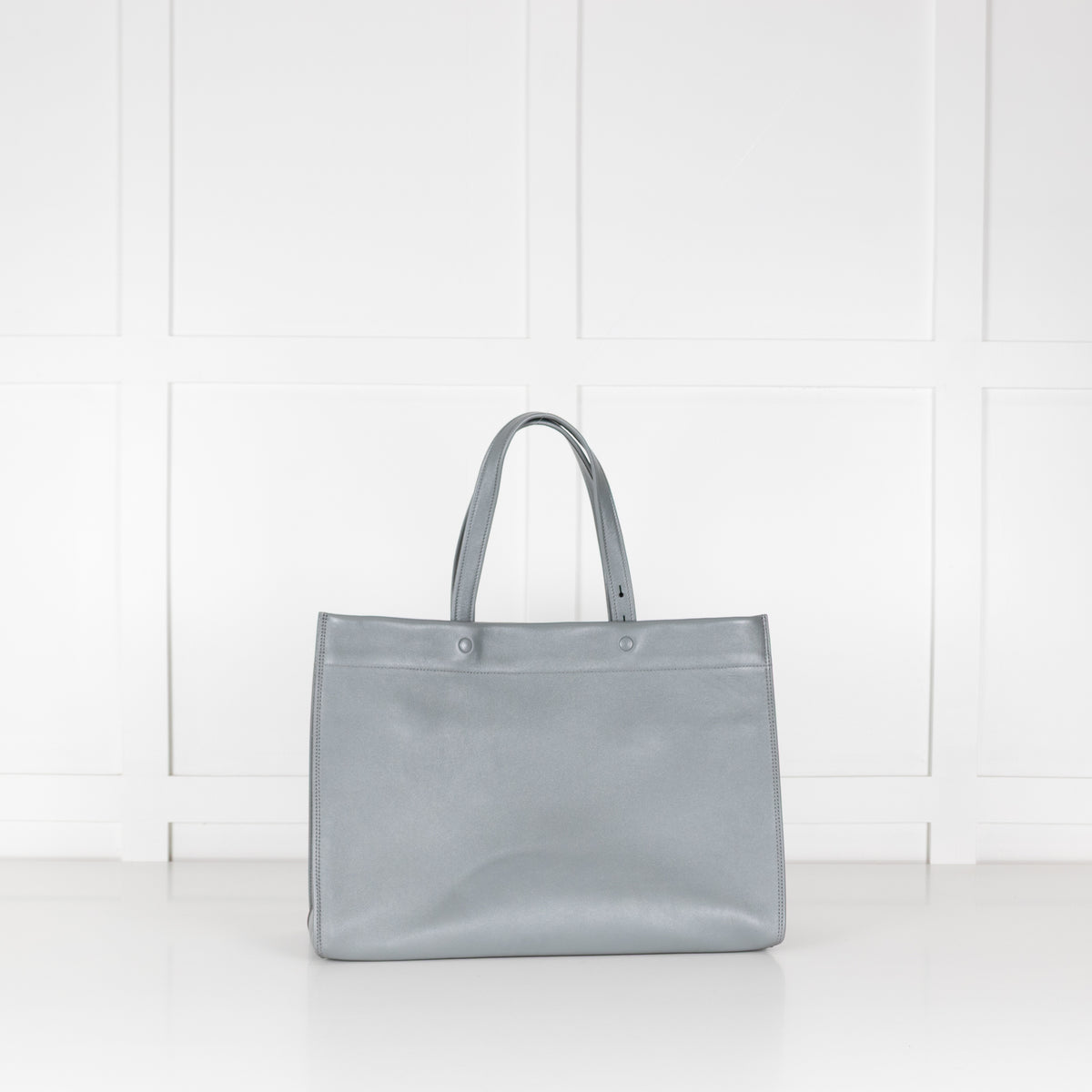 Anya Hindmarch Calf Leather Mortimer Grey LargeTote