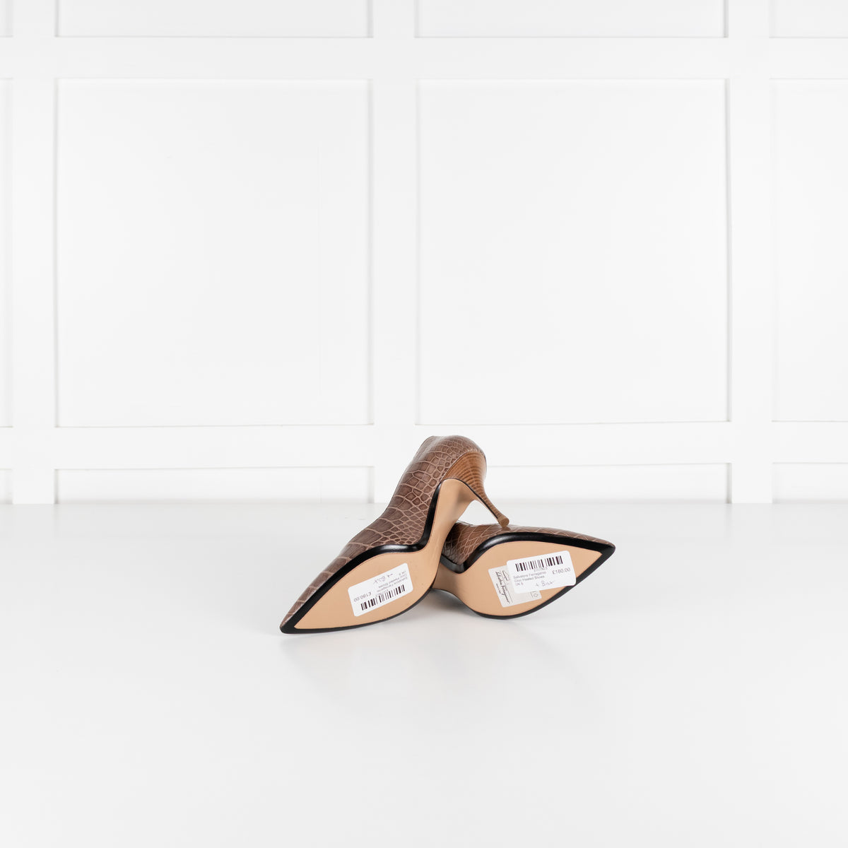 Salvatore Ferragamo Croc Heeled Shoes