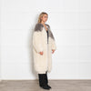 Raey Cream Hairy Tonal Chunky Recycled Cashmere Long Cardigan