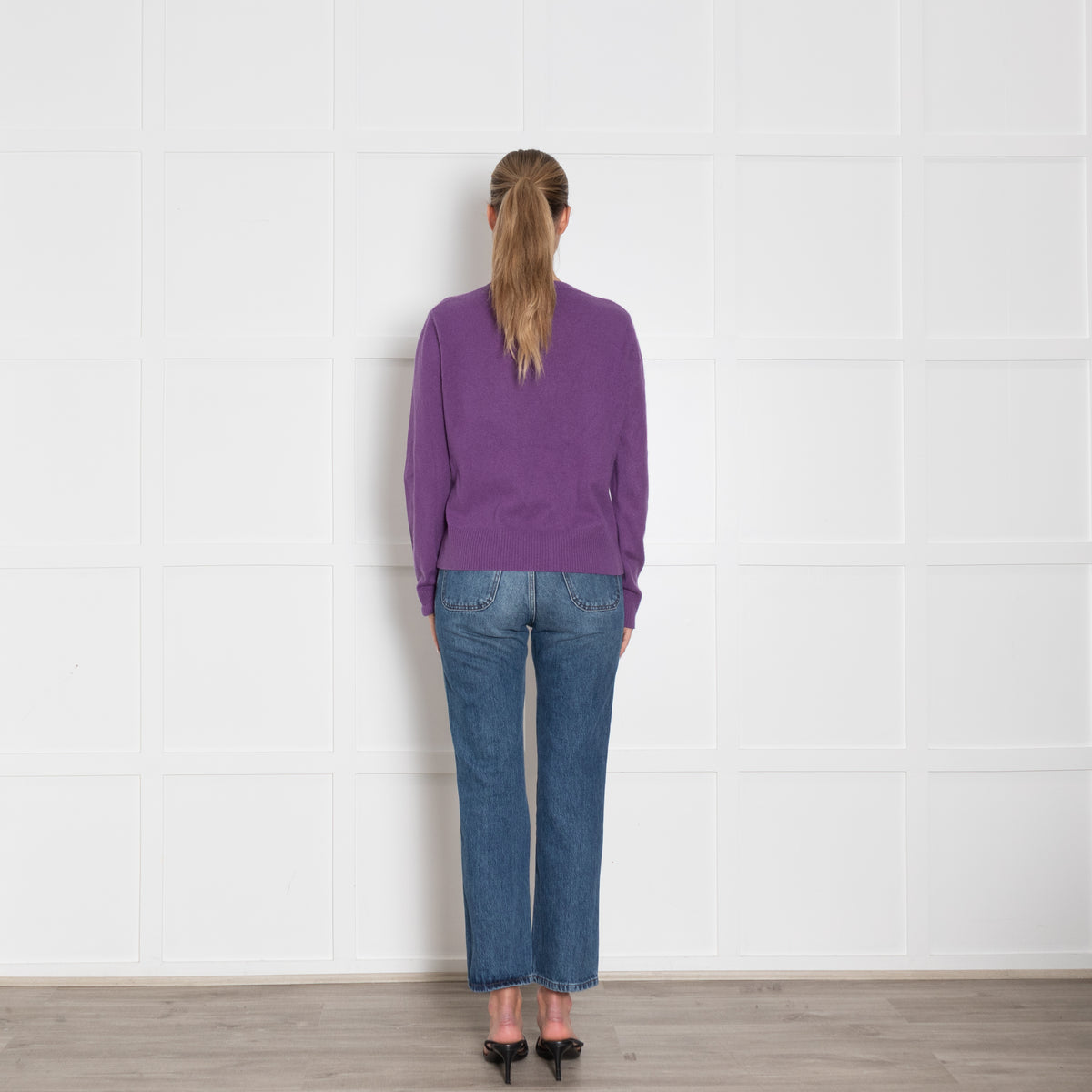 Max Mara Studio Purple Cashmere Blend Sweater