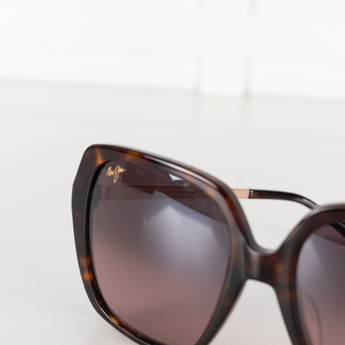 Maui Jim Tortoiseshell Oversized Square Frame Sunglasses
