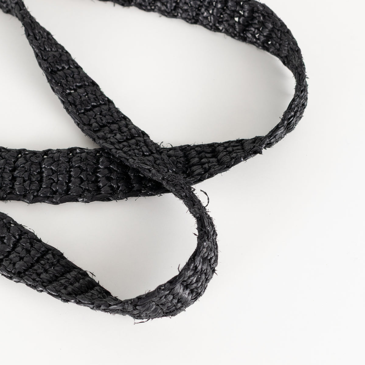 Prada Black White Logo Embellished Crochet Bag