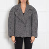 Dries Van Noten Black and Grey Check Short Jacket
