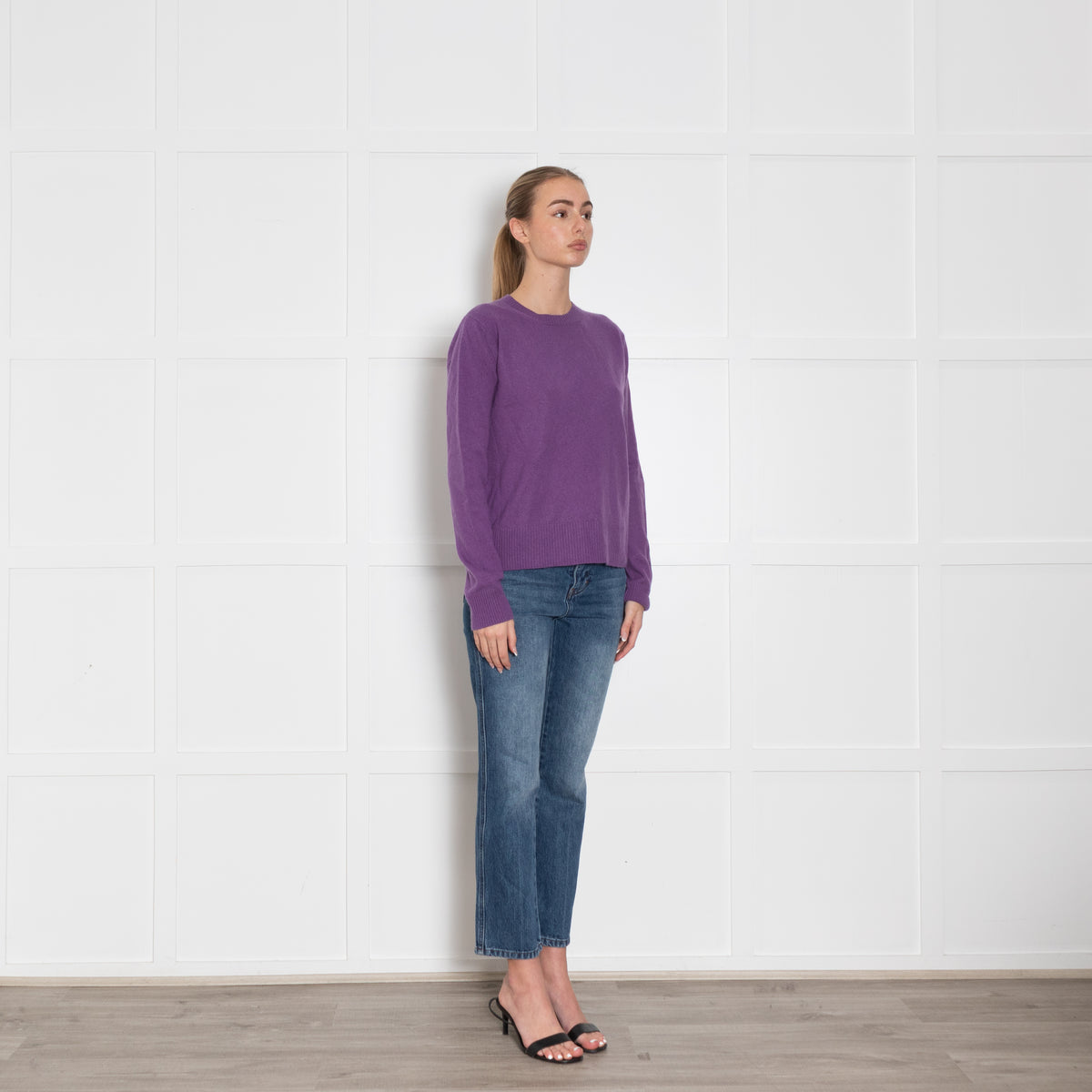 Max Mara Studio Purple Cashmere Blend Sweater