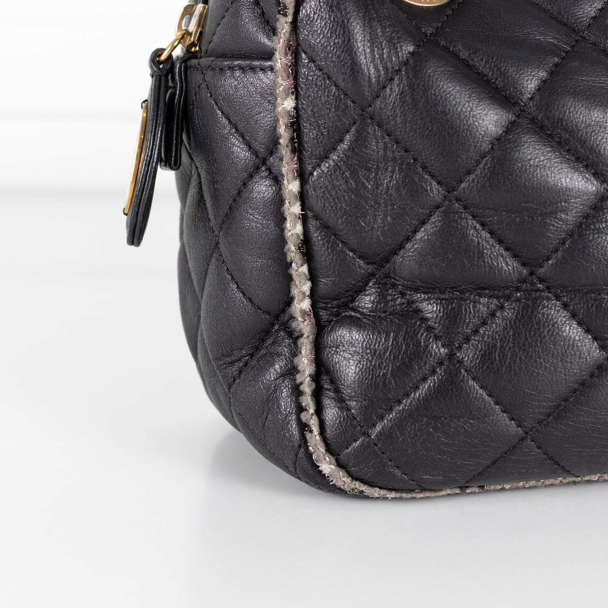 Chanel Black Quilted Lambskin Shoulder Bag