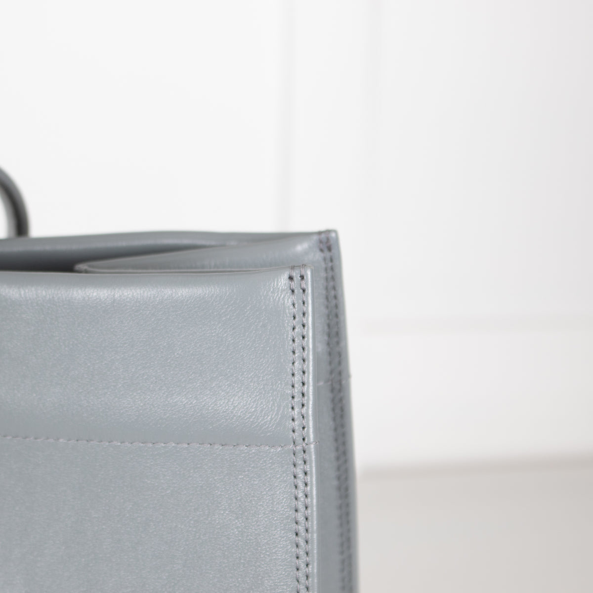 Anya Hindmarch Calf Leather Mortimer Grey LargeTote