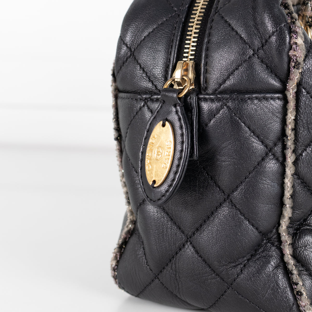 Chanel Black Quilted Lambskin Shoulder Bag