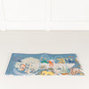 Hermes Silk Blue Multi Print Precious Paradise Scarf