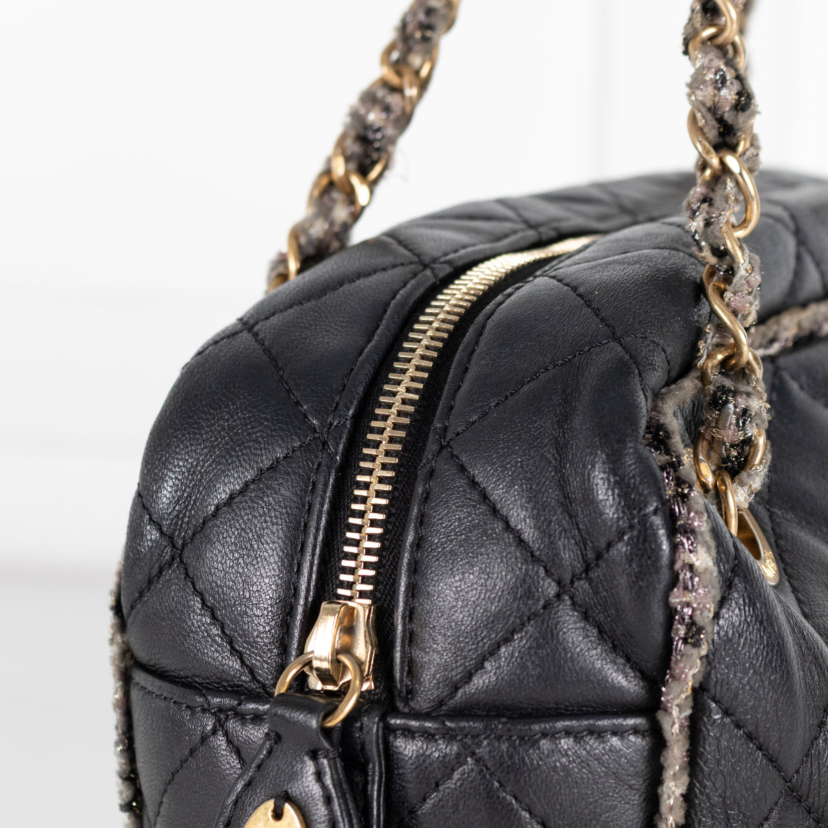 Chanel Black Quilted Lambskin Shoulder Bag