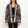 Etro Patterned Buttonless Jacket with Woven Lapels