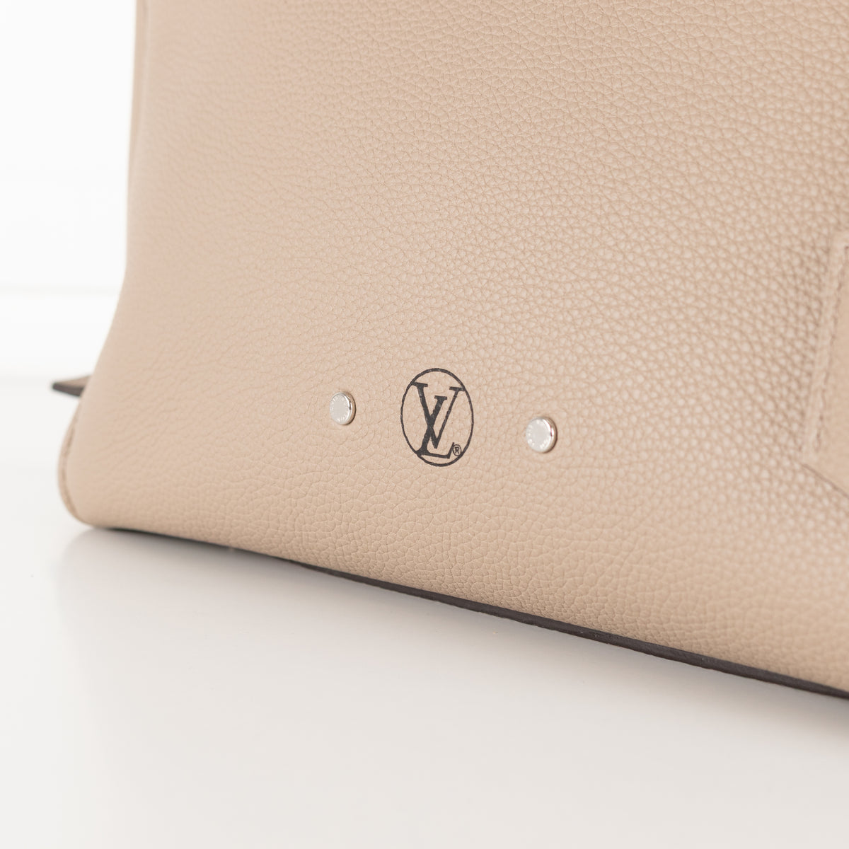 Louis Vuitton Taupe Leather Milla MM Bag